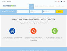 Tablet Screenshot of businessmeus.com